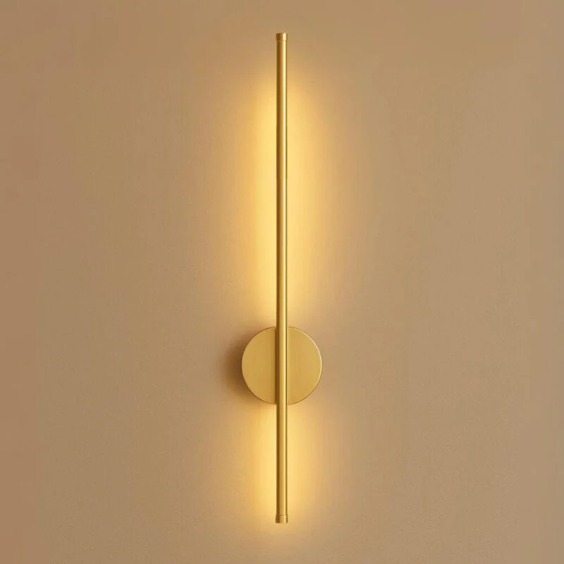 Wandleuchte Gold Stabform 50cm LED