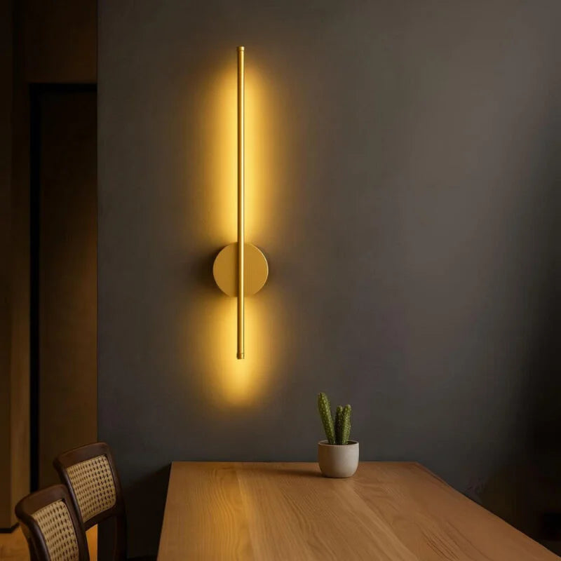 Wandleuchte Gold Stabform 50cm LED