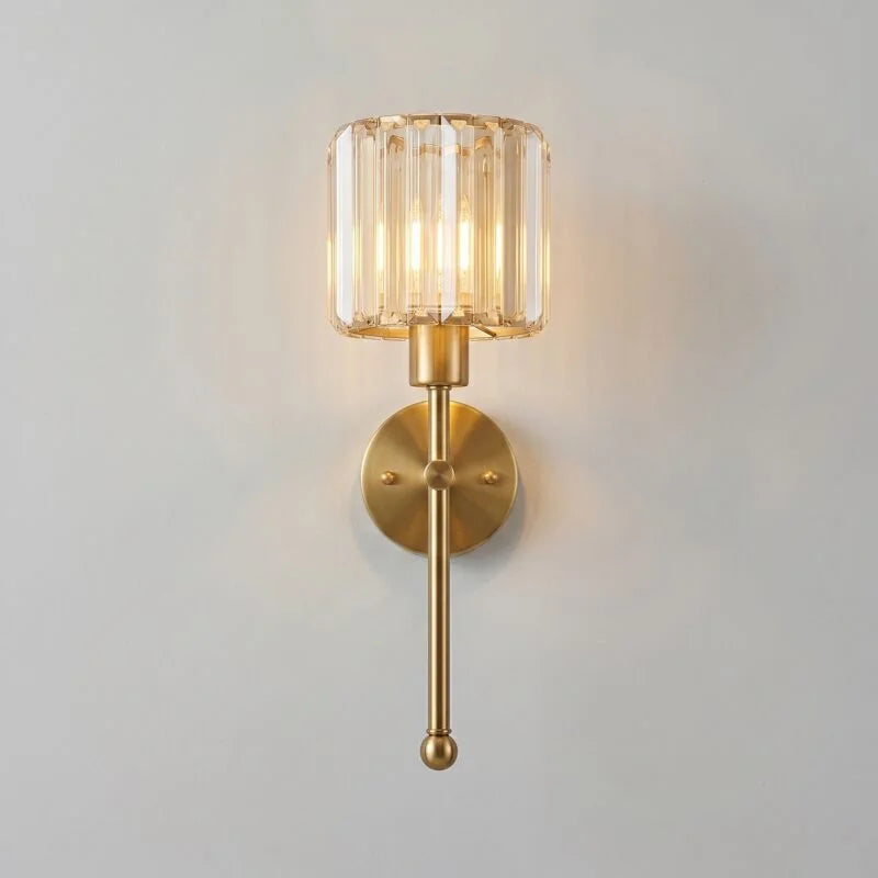 Wandleuchte Kristall Gold 40cm