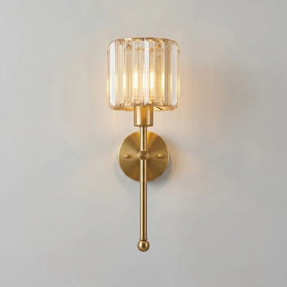 Wandleuchte Kristall Gold 40cm