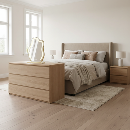 Schminkspiegel Gold Wolkenform - Lifestyle Schlafzimmer
