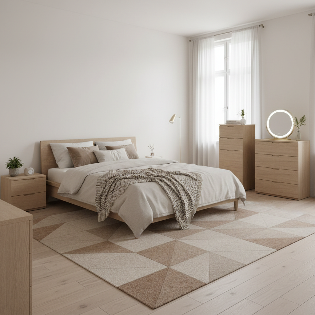 Schminkspiegel Gold Doppelrahmen - Lifestyle Schlafzimmer