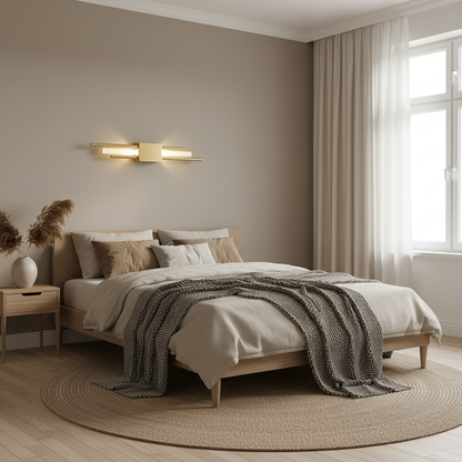 Wandleuchte Gold 4 Röhren - Lifestyle Zimmer