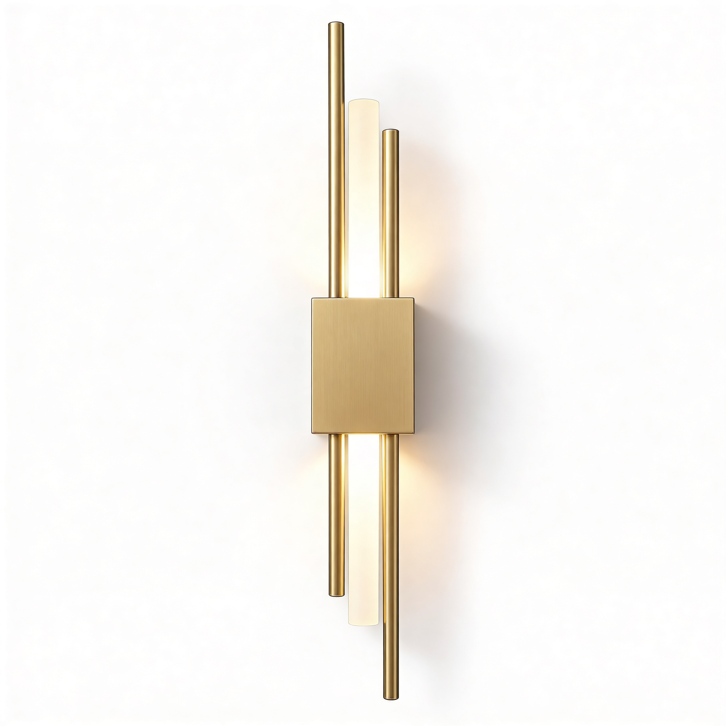 Wandleuchte Gold 40cm 4 Röhren LED