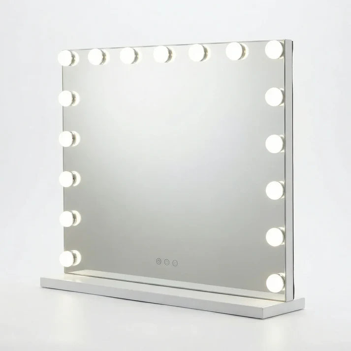 Hollywood Schminkspiegel Silber 50x42cm