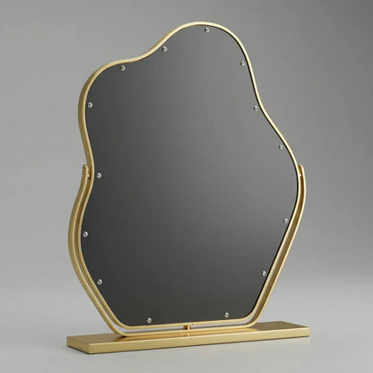 Schminkspiegel Gold Wolkenform 30x43cm