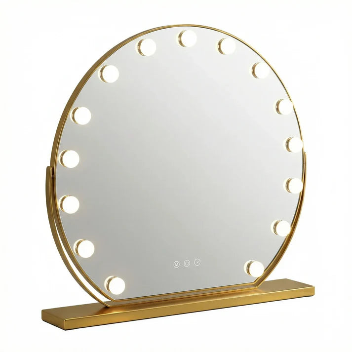 Hollywood Schminkspiegel Gold 40cm