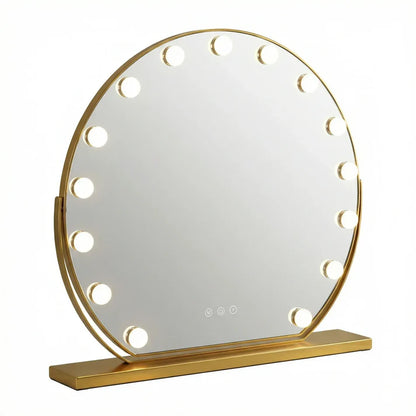 Hollywood Schminkspiegel Gold 40cm