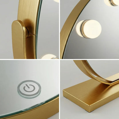 Hollywood Schminkspiegel Gold 40cm