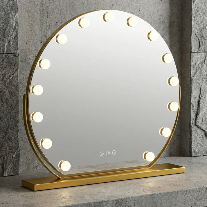 Hollywood Schminkspiegel Gold 40cm