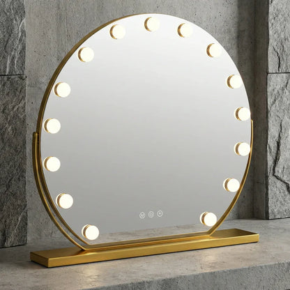 Hollywood Schminkspiegel Gold 40cm